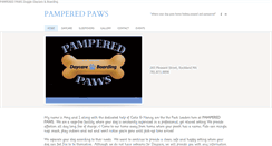 Desktop Screenshot of pamperedpawsma.net