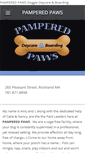 Mobile Screenshot of pamperedpawsma.net