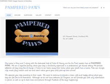Tablet Screenshot of pamperedpawsma.net